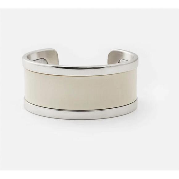NEW HYDE FORTY-SEVEN women's og2 polished medium cuff in silver